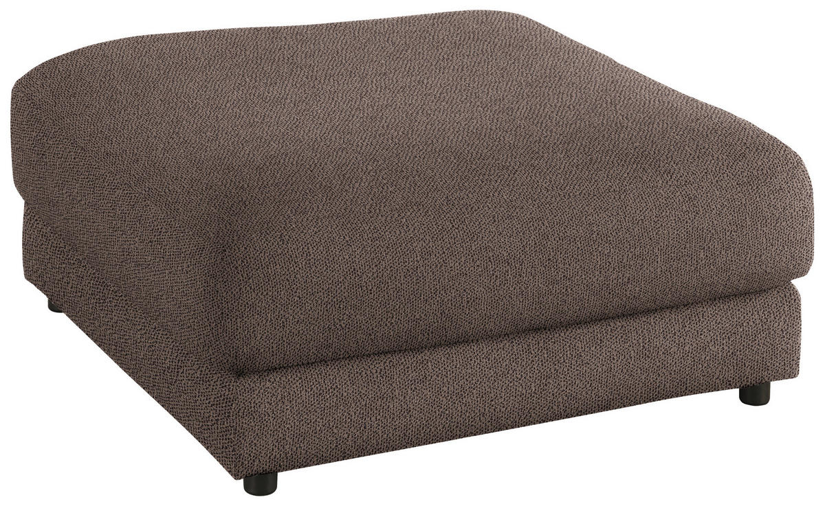 HOCKER in Textil Braun  - Schwarz/Braun, Design, Kunststoff/Textil (100/86/100cm) - Lomoco