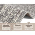 VINTAGE-TEPPICH 80/150 cm Celebration  - Creme/Grau, Design, Kunststoff/Textil (80/150cm) - Linea Natura