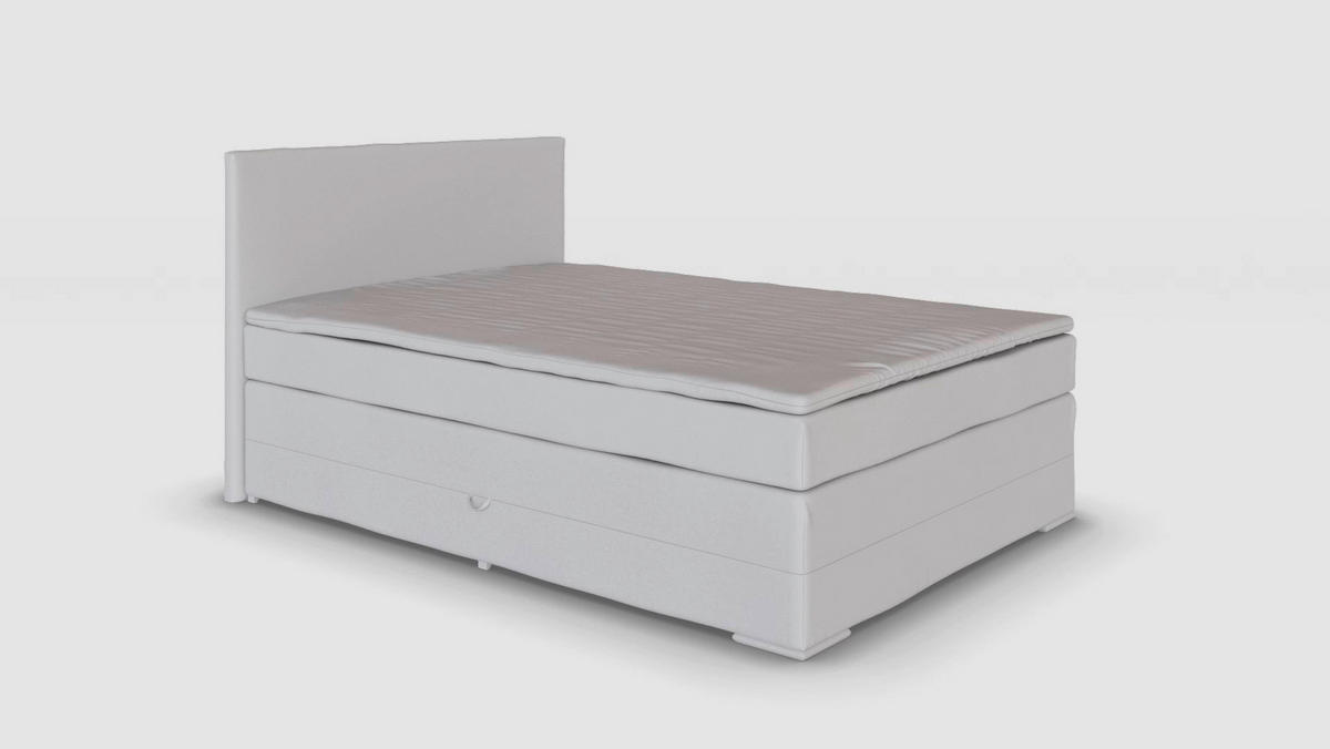 BOXBETT 140/200 cm  in Creme  - Eichefarben/Creme, Basics, Holz/Textil (140/200cm) - Boxxx