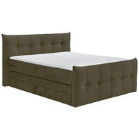BOXSPRINGBETT 180/200 cm  in Schlammfarben  - Schlammfarben/Schwarz, Basics, Holzwerkstoff/Kunststoff (180/200cm) - Esposa
