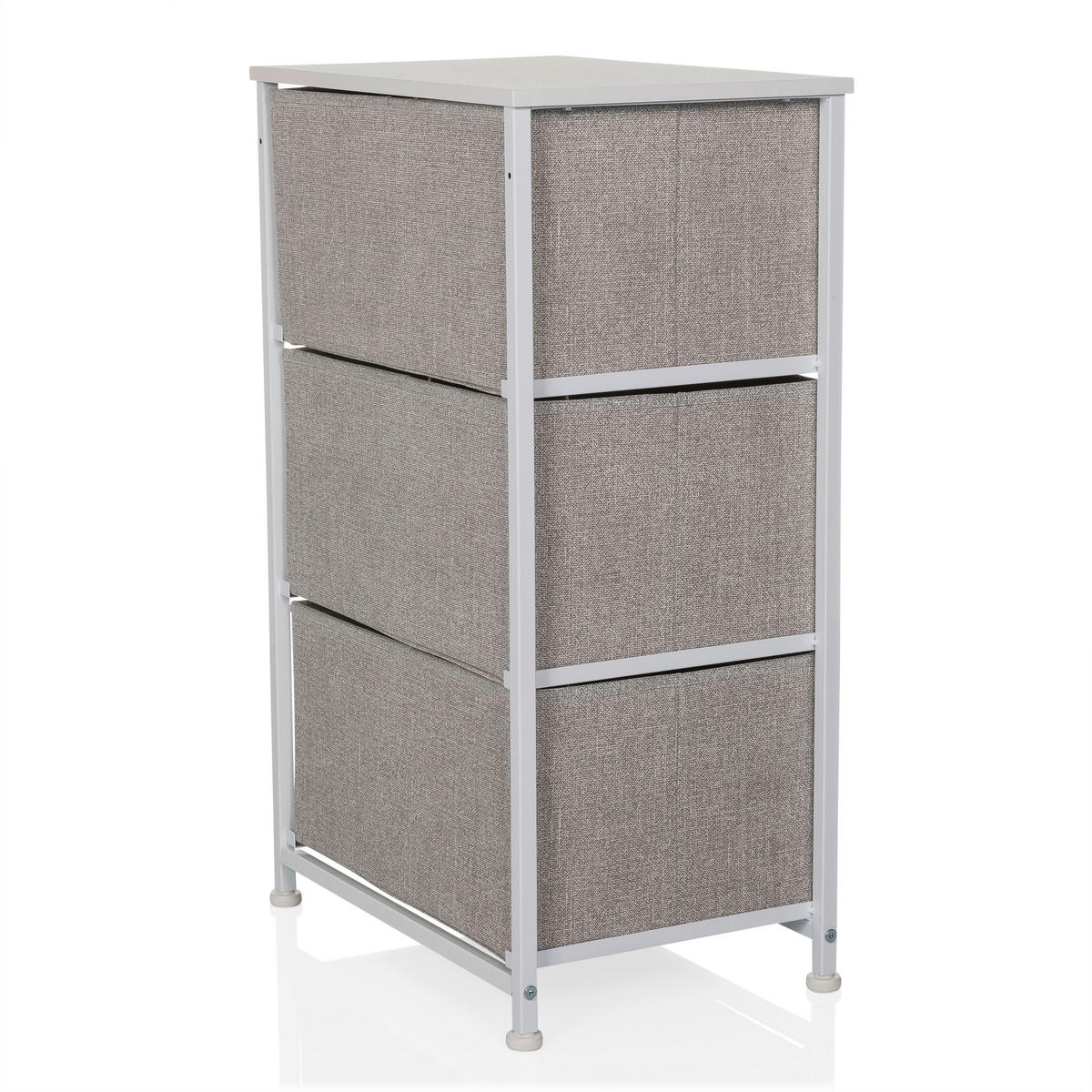 KOMMODE  in 45/73/30 cm  - Grau, MODERN, Kunststoff/Textil (45/73/30cm) - MID.YOU