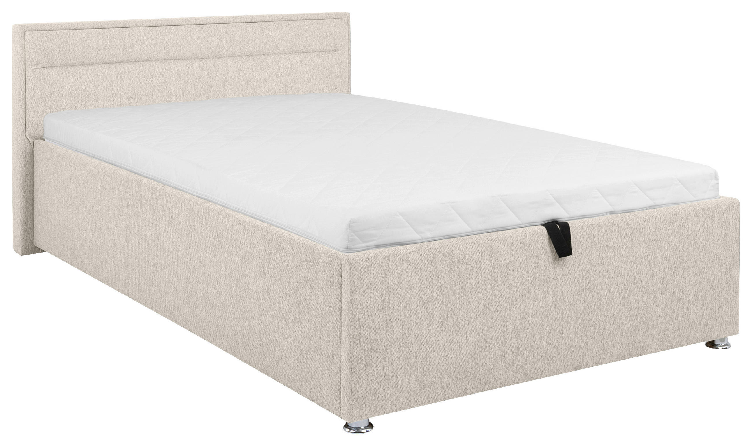 POLSTERBETT Lattenrost, Bettkasten Naturfarben 120/200 cm  - Naturfarben, MODERN, Holz/Kunststoff (120/200cm) - MID.YOU