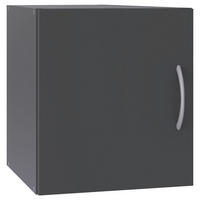 AUFSATZSCHRANK 50/40/40 cm  in  - Alufarben/Graphitfarben, KONVENTIONELL, Holzwerkstoff/Kunststoff (50/40/40cm) - Xora
