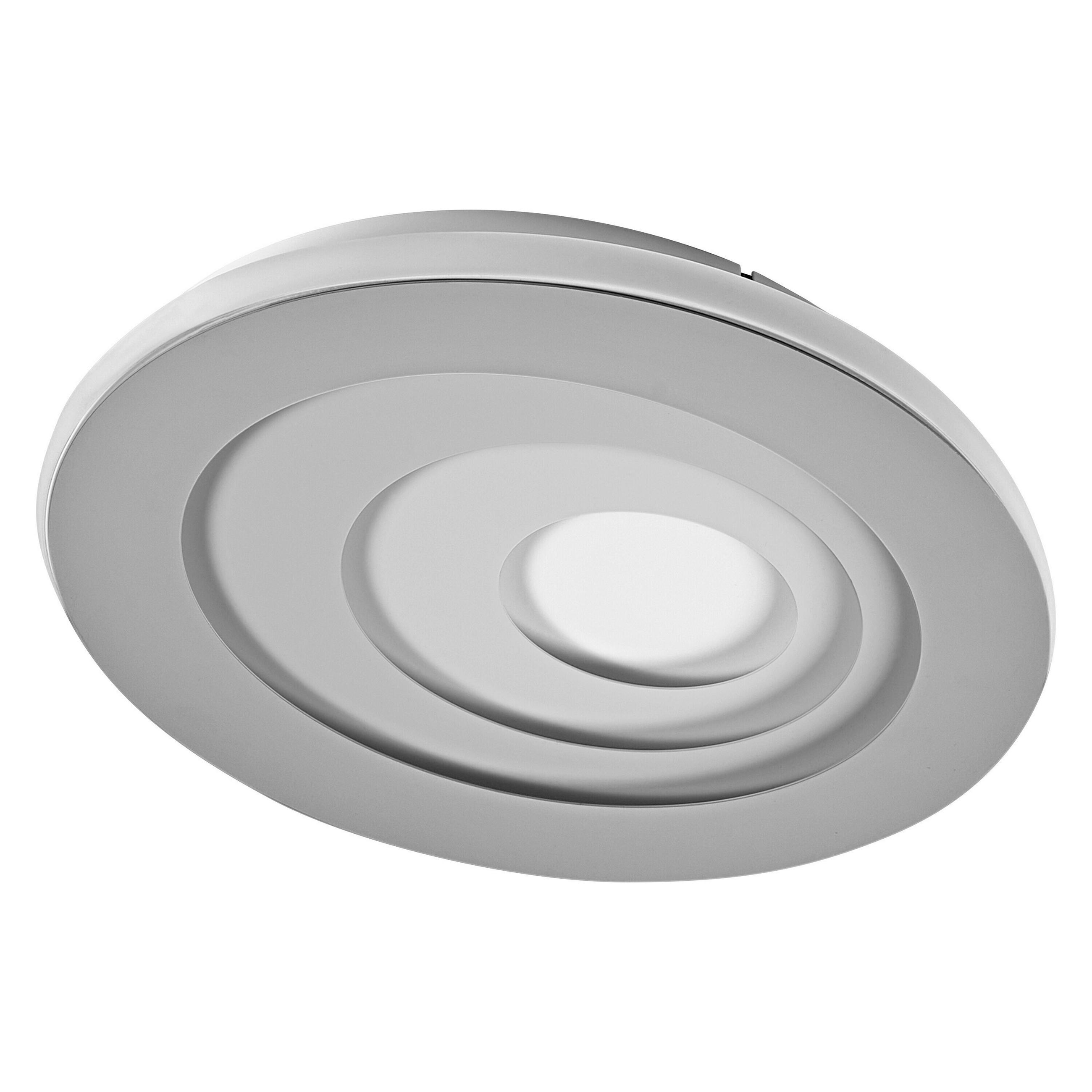 LED-DECKENLEUCHTE Orbis Spiral 30/36/5,6 cm   - Grau, Design, Kunststoff/Metall (30/36/5,6cm) - Osram