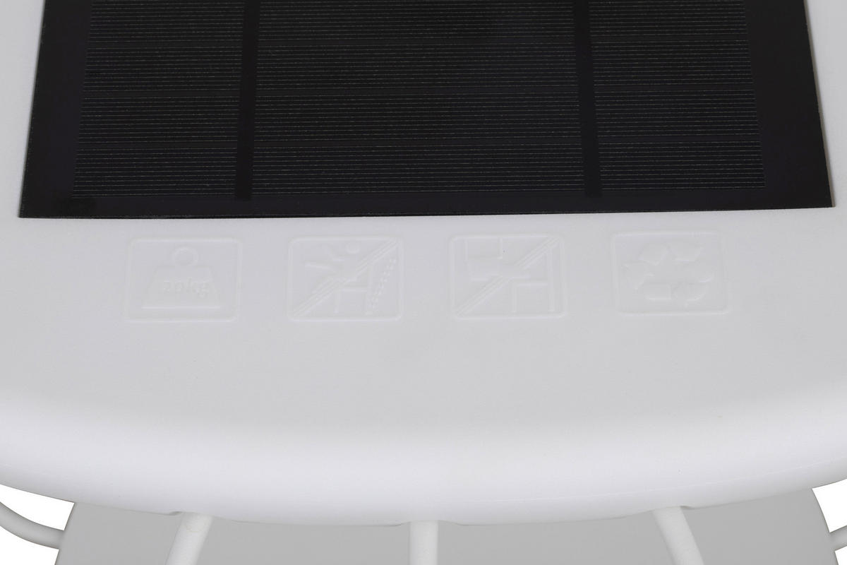 AUßENLEUCHTE 40/30 cm   - Weiß, Trend, Kunststoff/Metall (40/30cm) - Novel