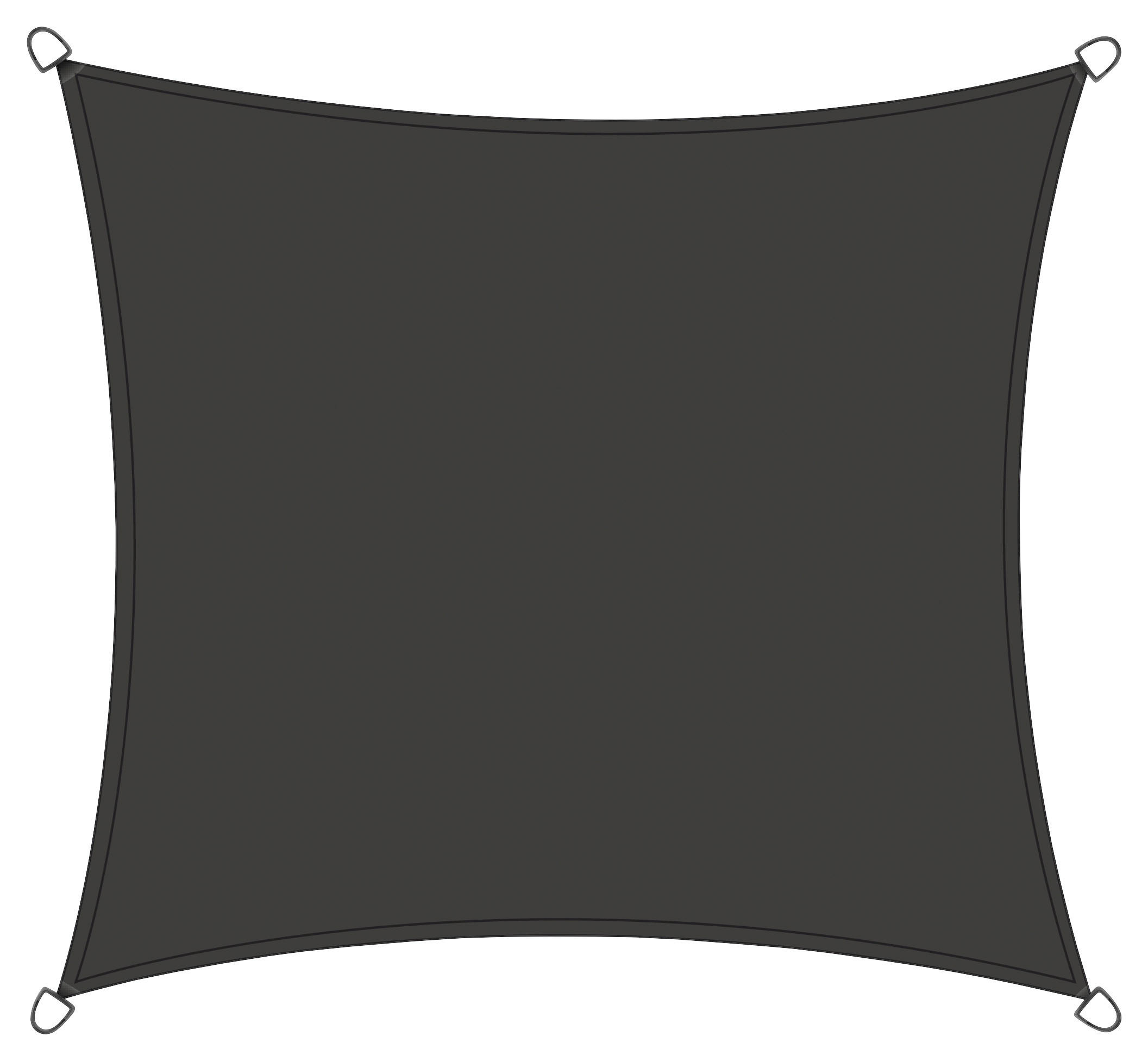 GARTENSONNENSEGEL   - Grau, KONVENTIONELL, Textil/Metall (360/360cm) - Siena Garden