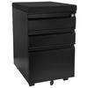 ROLLCONTAINER 39/60/50 cm  - Schwarz, MODERN, Kunststoff/Metall (39/60/50cm) - MID.YOU