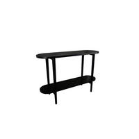 KONSOLENTISCH Mangoholz massiv Schwarz  - Schwarz, MODERN, Holz (110/35/75cm) - Milino