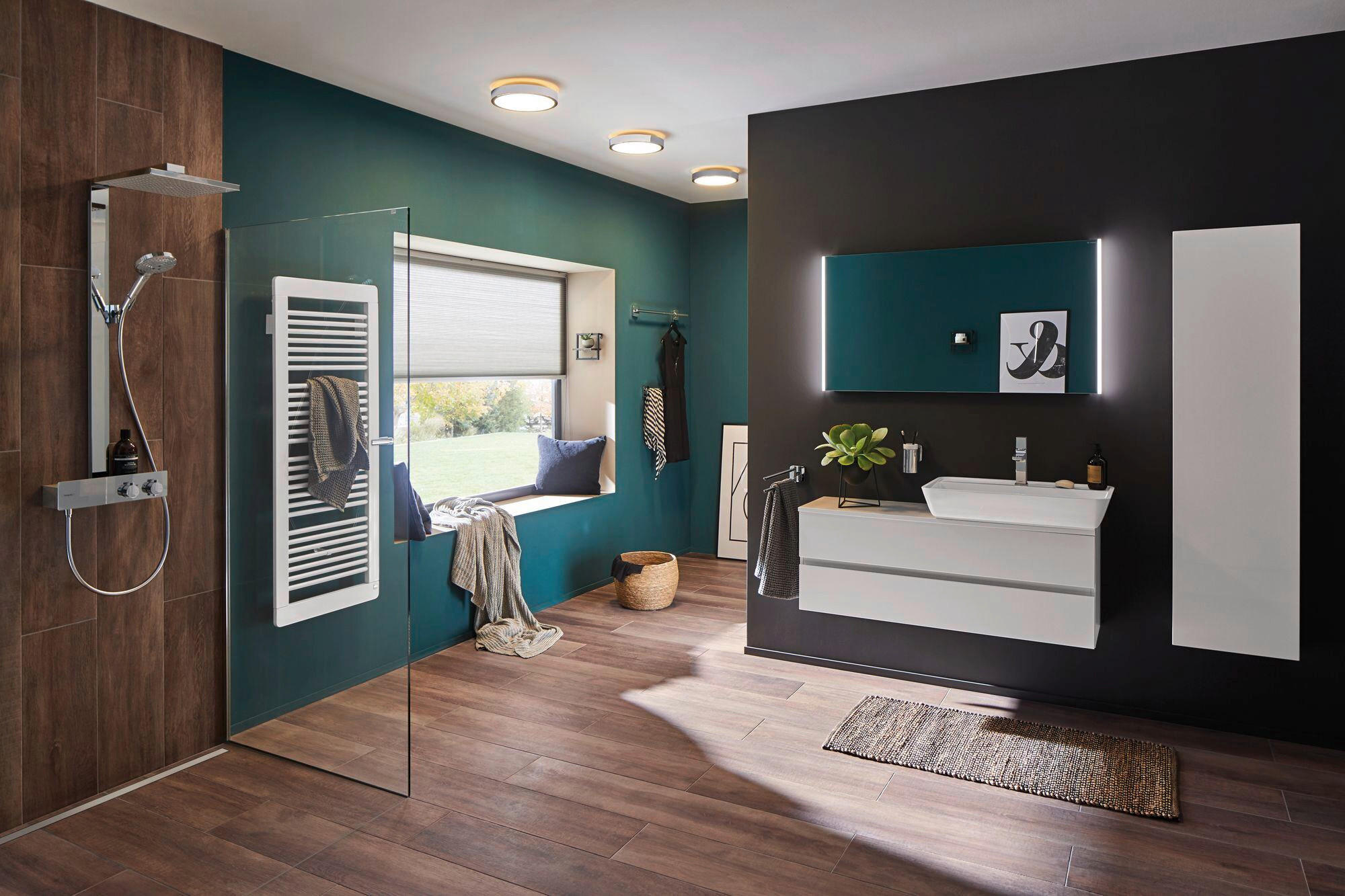 Deckenleuchte max. 20 Watt  30/6,2 cm    - Chromfarben, Design, Kunststoff (30/6,2cm) - Paulmann