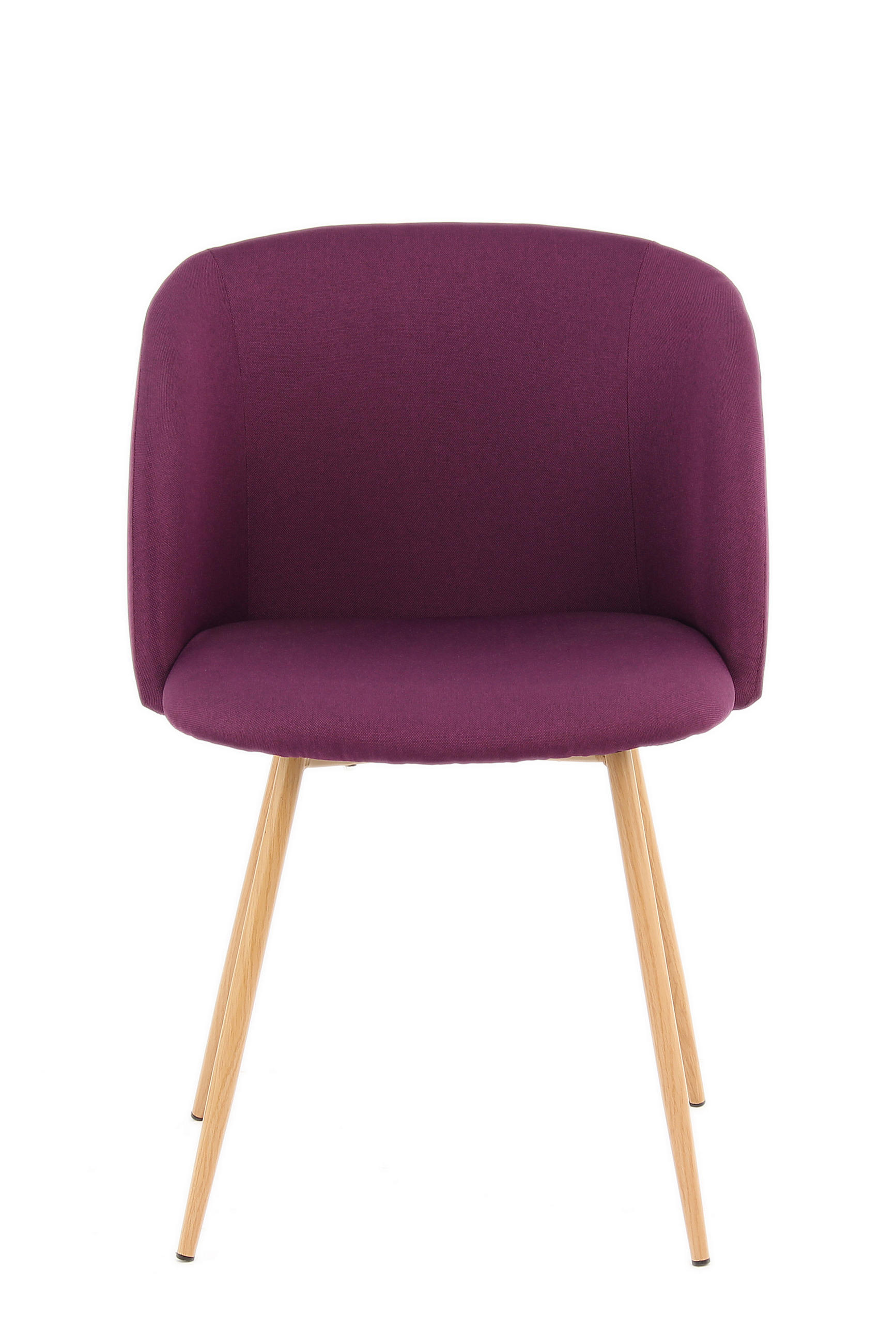 STUHL-SET 2 Stück  in Stahl  - Violett, Design, Kunststoff/Metall (54/84/56cm) - Kayoom