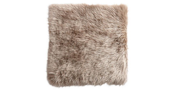 SITZKISSEN 34/34 cm - Taupe, KONVENTIONELL, Textil/Fell (34/34cm) - Esposa
