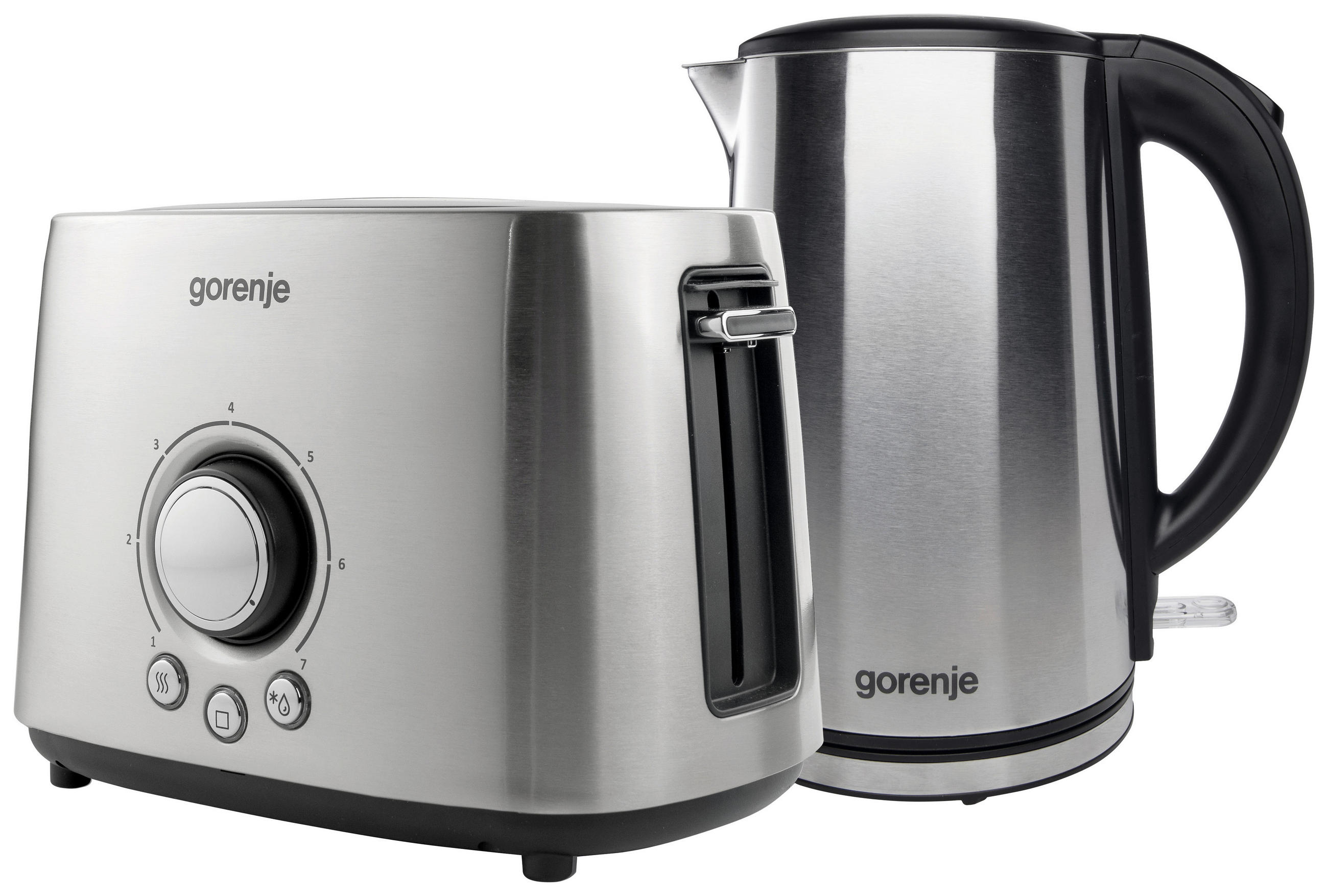 ELEKTROGERÄTESET - Edelstahlfarben/Schwarz, Basics, Kunststoff/Metall (50/20/25cm) - Gorenje