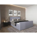 BOXBETT 160/200 cm  in Grau  - Schwarz/Grau, Basics, Kunststoff/Textil (160/200cm) - Carryhome