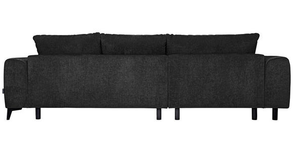 ECKSOFA  in Chenille Schwarz  222/279 cm  - Schwarz, KONVENTIONELL, Kunststoff/Textil (222/279cm) - Hom`in