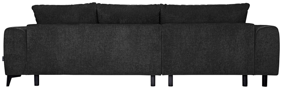 HÖRNSOFFA i chenille svart  - svart, Klassisk, textil/plast (222/279cm) - MID.YOU