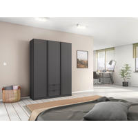 DREHTÜRENSCHRANK 136/197/54 cm,  in Grau, 3 Tür(en)  - Grau, MODERN, Holzwerkstoff/Metall (136/197/54cm) - Rauch Möbel