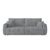 SCHLAFSOFA Webstoff Grau  - Schwarz/Grau, Modern, Holz/Textil (245/74-90/104cm) - MID.YOU
