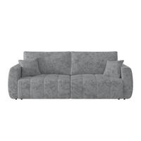 SCHLAFSOFA  mit Stoffauswahl Webstoff Grau  - Schwarz/Grau, MODERN, Holz/Textil (245/74-90/104cm) - MID.YOU