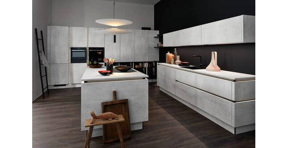 EINBAUKÜCHE - Grau, Design, Holzwerkstoff - Dieter Knoll