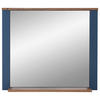 WANDSPIEGEL 98/80/17 cm    in rechteckig  - Blau/Eichefarben, LIFESTYLE, Glas/Holzwerkstoff (98/80/17cm) - MID.YOU