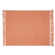 DECKE 127/152 cm  - Orange, Basics, Textil (127/152cm) - Novel