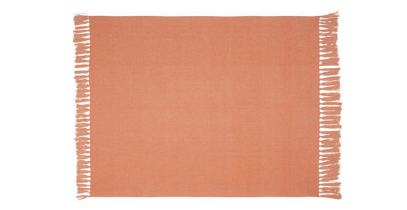 DECKE 127/152 cm  - Orange, Basics, Textil (127/152cm) - Novel