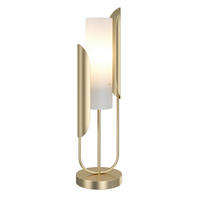 BORDSLAMPA Table & Floor 20/75.3 cm   - vit/guldfärgad, Trend, metall/glas (20/75.3cm) - MAYTONI