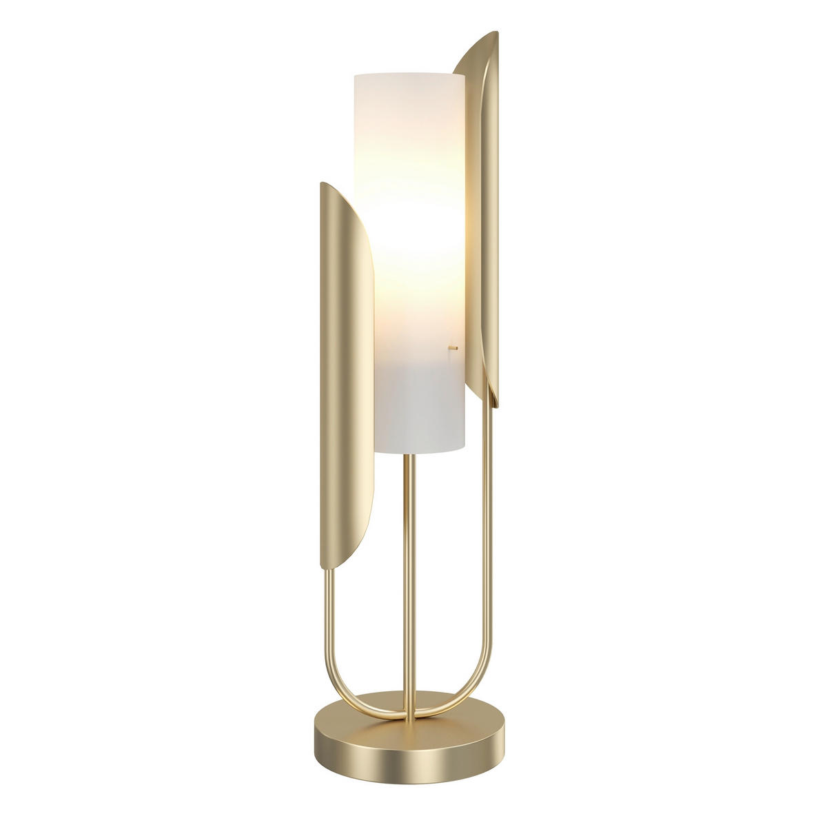 BORDSLAMPA Table & Floor 20/75.3 cm   - vit/guldfärgad, Trend, metall/glas (20/75.3cm) - MAYTONI