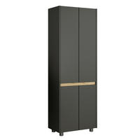 HOCHSCHRANK 57/165/33 cm  - Honigeiche/Anthrazit, Trend, Holzwerkstoff/Kunststoff (57/165/33cm) - MID.YOU