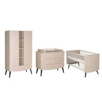 BABYZIMMER  - Beige/Schwarz, Basics, Holz/Holzwerkstoff - Schardt