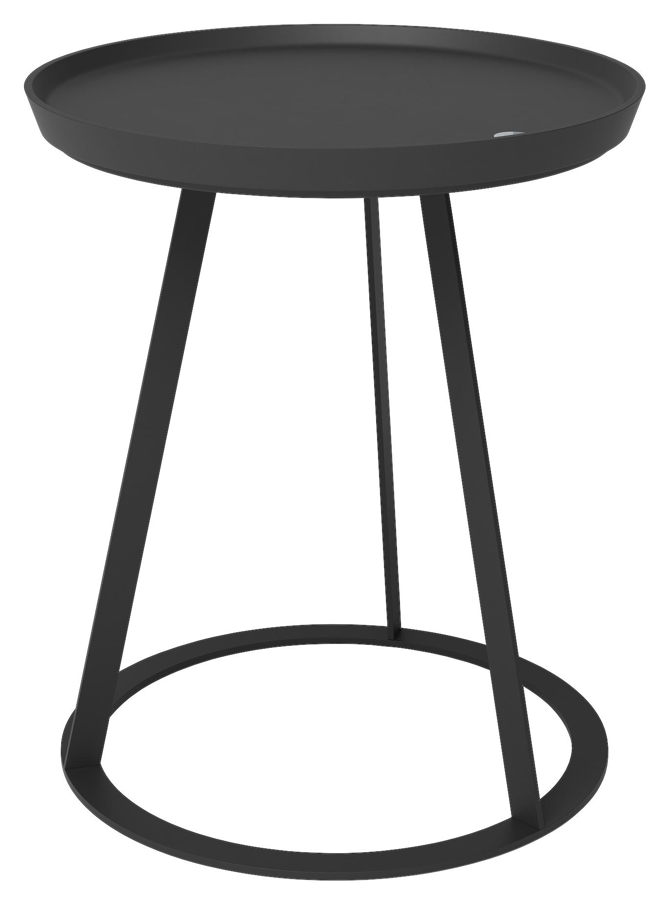 BEISTELLTISCH rund Anthrazit  - Anthrazit, Design, Metall (45/45/47cm) - Joop!