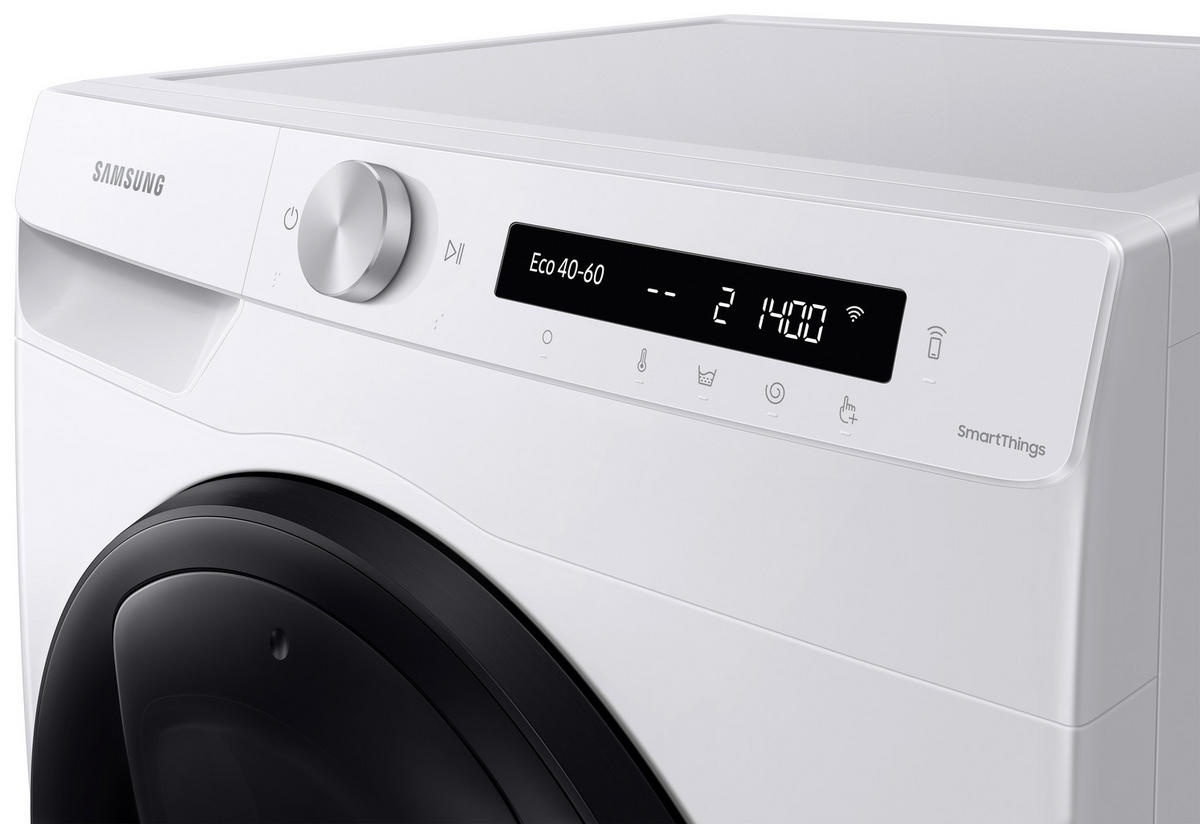 WASCHMASCHINE WW81T554AAW/S2  - Weiß, Basics, Glas/Kunststoff (60/85/55cm) - Samsung