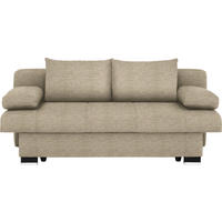 SCHLAFSOFA Helen in Beige  - Wengefarben/Beige, KONVENTIONELL, Holz/Textil (200/80/104cm) - Novel
