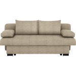 SCHLAFSOFA Helen in Beige  - Wengefarben/Beige, KONVENTIONELL, Holz/Textil (200/80/104cm) - Novel
