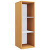 AKTENREGAL 35/110/37 cm  - Weiss/Buchefarben, Modern, Holzwerkstoff (35/110/37cm) - MID.YOU