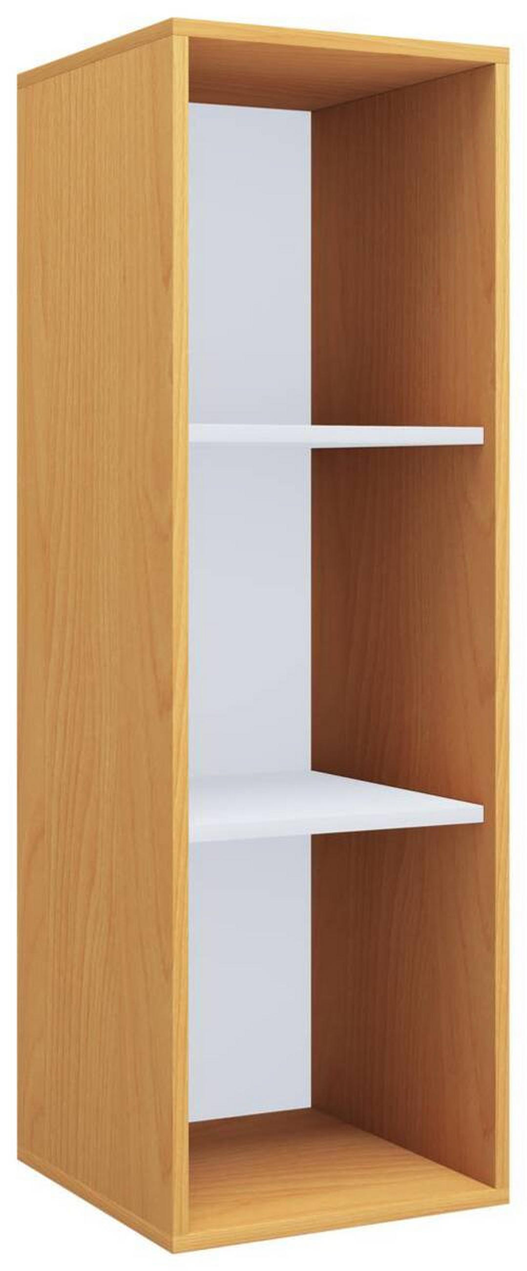AKTENREGAL 35/110/37 cm  - Weiss/Buchefarben, Modern, Holzwerkstoff (35/110/37cm) - MID.YOU
