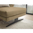ECKSOFA  in Flachgewebe Senfgelb  279-327/176-217 cm  - Senfgelb/Schwarz, Design, Textil/Metall (279-327/176-217cm) - Dieter Knoll