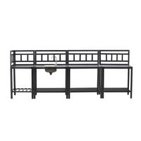 UTEKÖK    - mörkgrå/svart, Klassisk, metall/sten - Ambia Garden