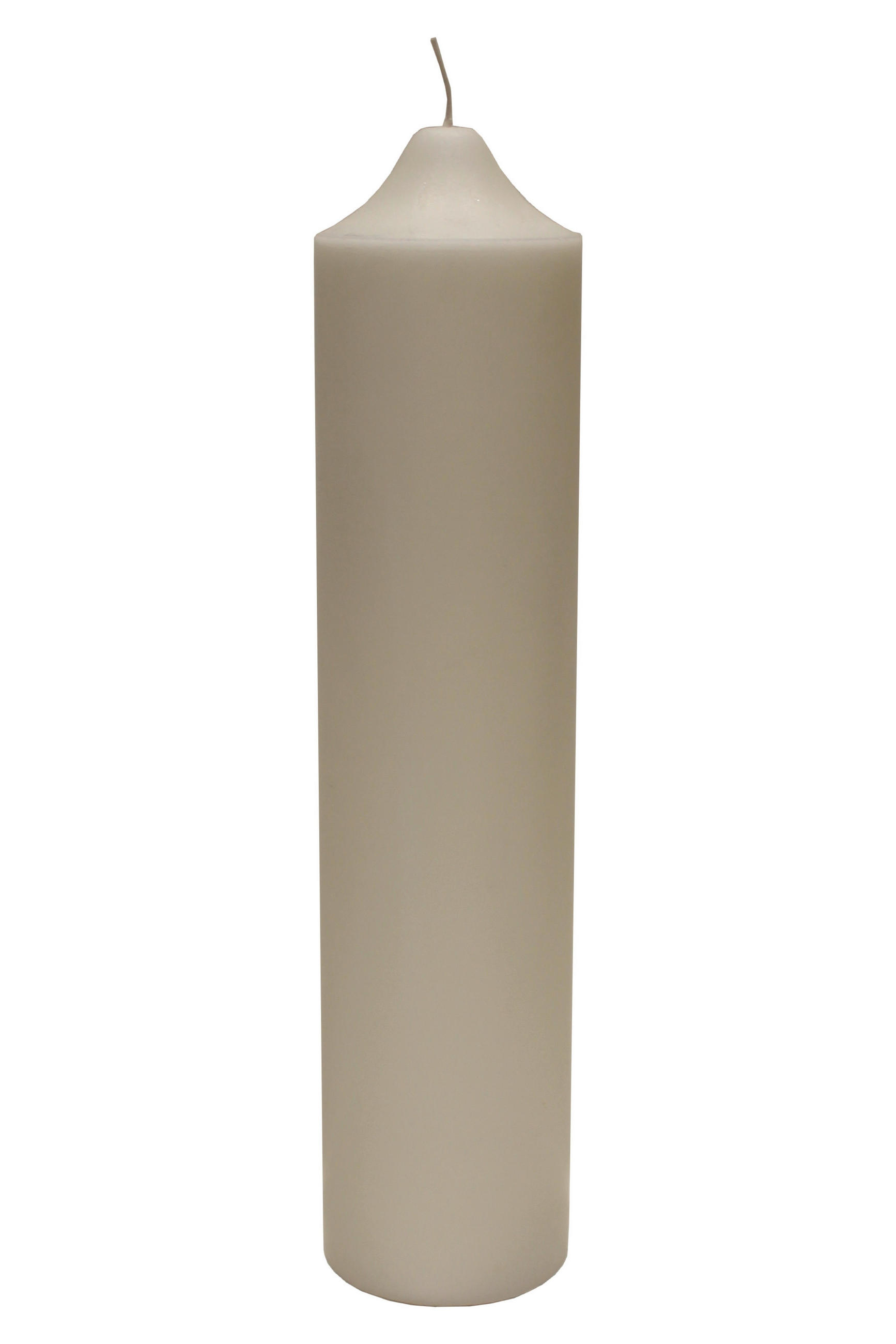 STUMPENKERZE 10/45 cm  - Weiß, Basics, Naturmaterialien (10/45cm) - Ambia Home