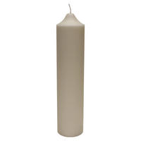STUMPENKERZE 10/45 cm  - Weiss, Basics, Naturmaterialien (10/45cm) - Ambia Home