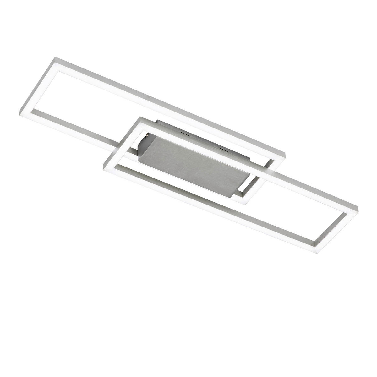 LED-DECKENLEUCHTE Seth 70/19/4,5 cm   - Alufarben, Design, Metall (70/19/4,5cm) - Fischer & Honsel