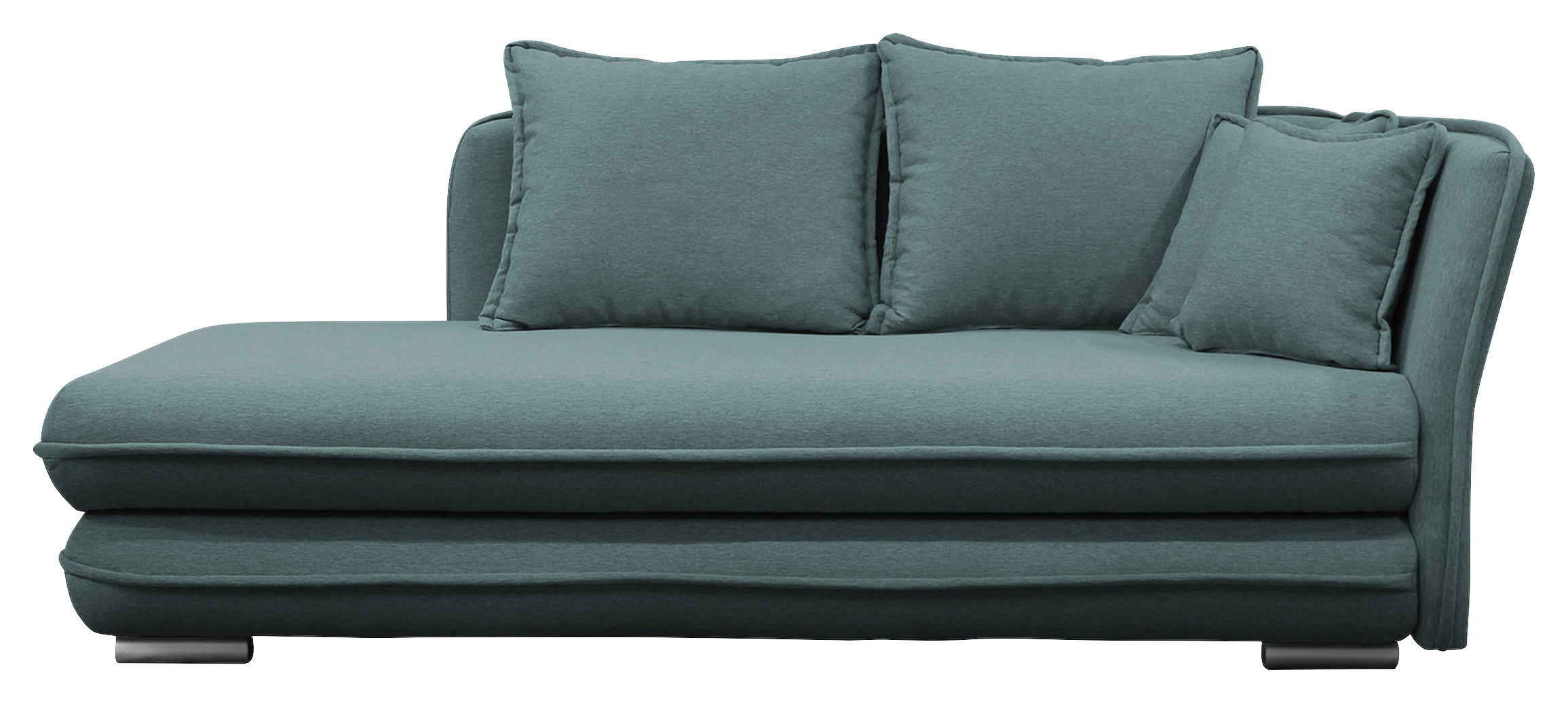 LIEGE Flachgewebe Petrol  - Silberfarben/Petrol, Design, Kunststoff/Textil (224/84/99/107cm) - MID.YOU