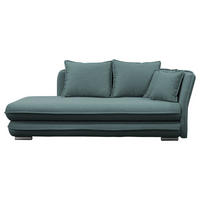 LIEGE Flachgewebe Petrol  - Silberfarben/Petrol, Design, Kunststoff/Textil (224/84/99/107cm) - MID.YOU