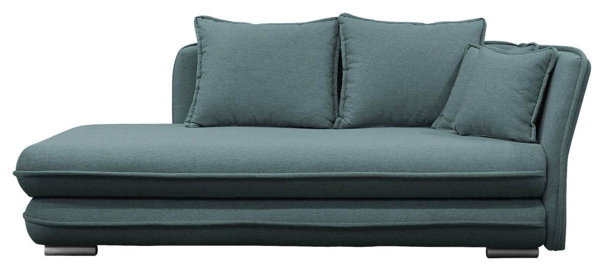 LIEGE Flachgewebe Petrol  - Silberfarben/Petrol, Design, Kunststoff/Textil (224/84/99/107cm) - MID.YOU