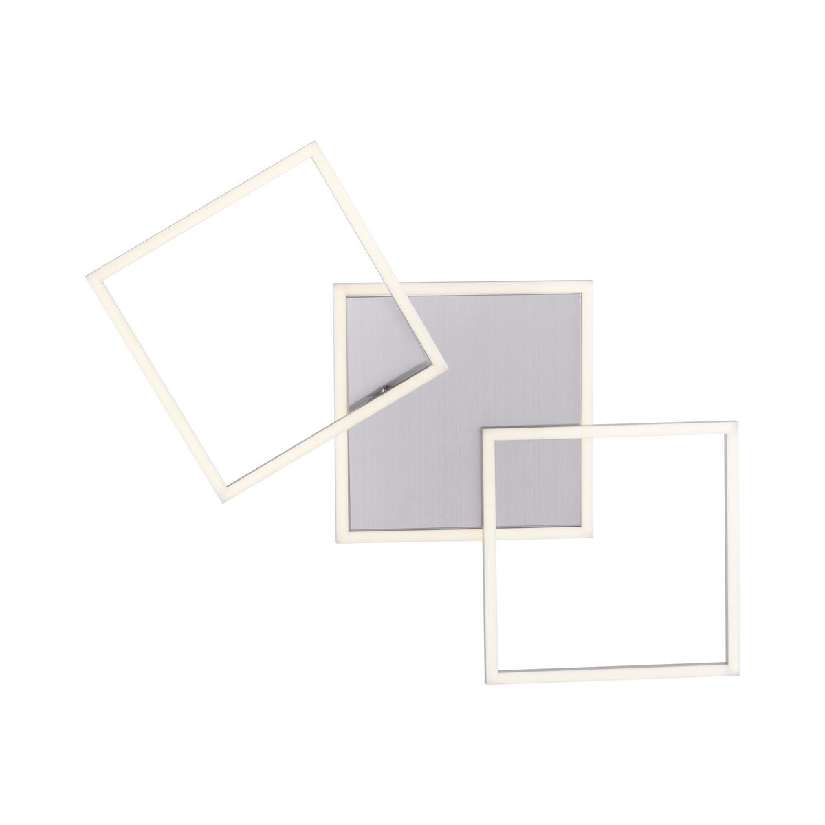 LED-DECKENLEUCHTE 75/45/7,3 cm   - Silberfarben, Basics, Kunststoff/Metall (75/45/7,3cm)