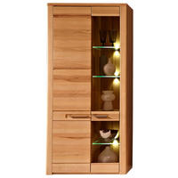 VITRINE  in teilmassiv Kernbuche Buchefarben  - Buchefarben, Basics, Holz/Holzwerkstoff (85/185/40cm) - Livetastic