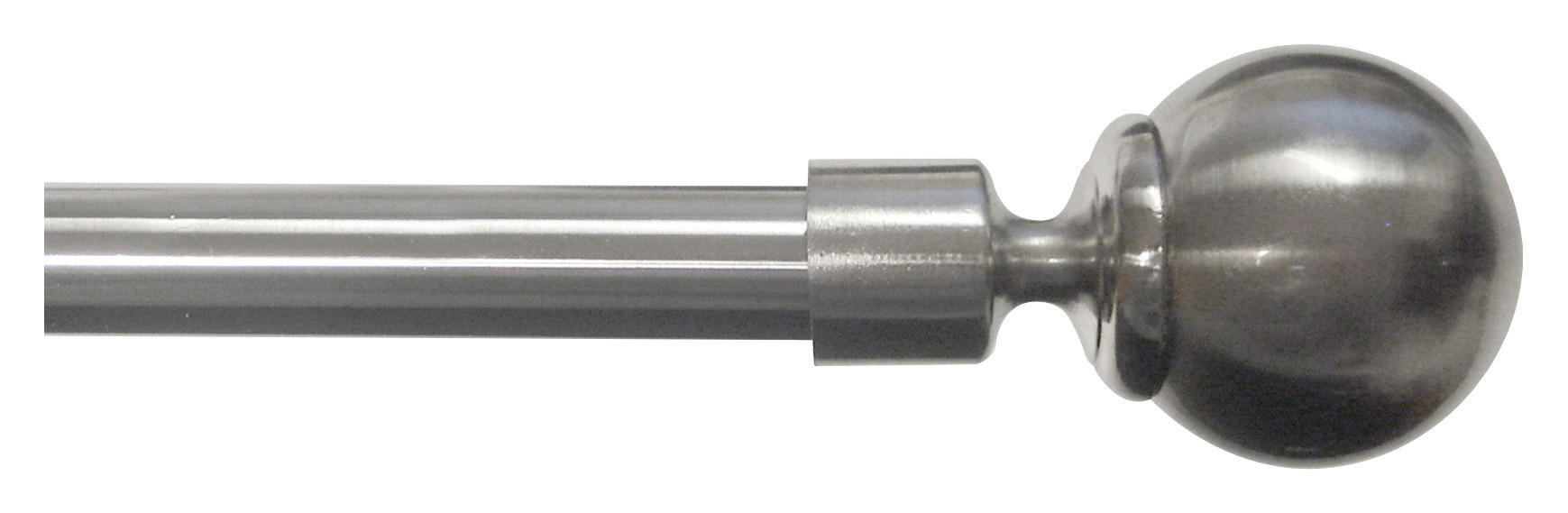 GARDINSTÅNGSET 120-210 cm  - stålfärgad, Basics, metall (120-210cm)