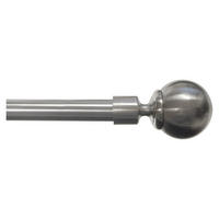 GARDINSTÅNGSET 120-210 cm  - stålfärgad, Basics, metall (120-210cm)