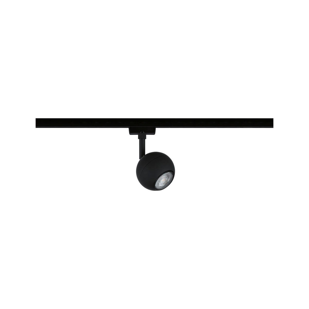 SCHIENENSYSTEM-STRAHLER Tup 8,0/15,9 cm   - Schwarz, Design, Metall (8,0/15,9cm) - Paulmann