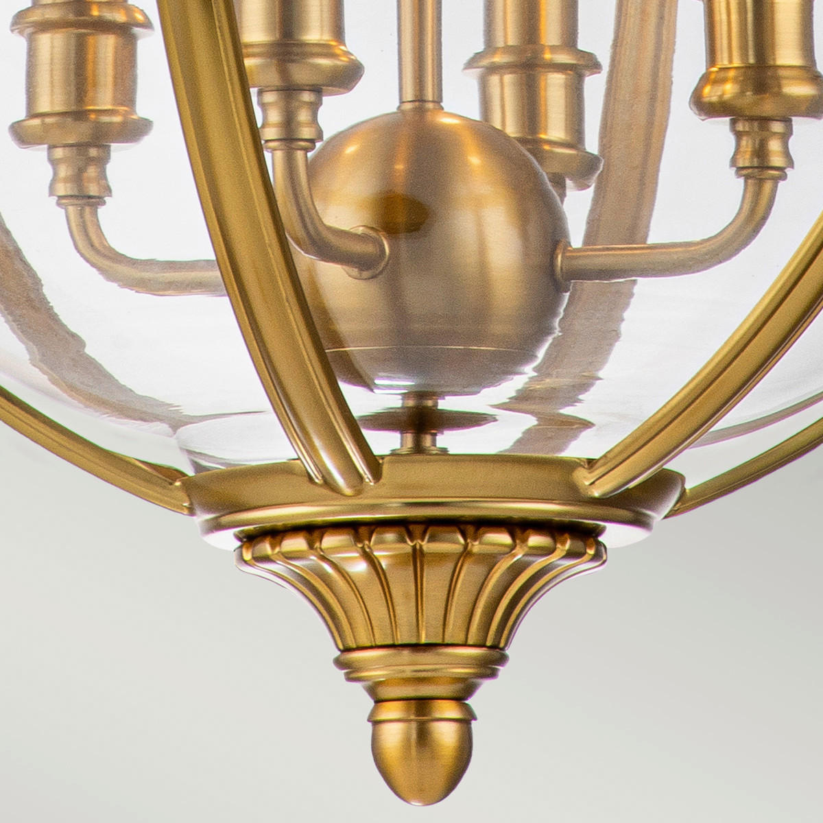 KRONLEUCHTER Elstead Adams 49.8/83.2 cm   - Messingfarben, KONVENTIONELL, Glas/Metall (49.8/83.2cm) - Elstead Lighting